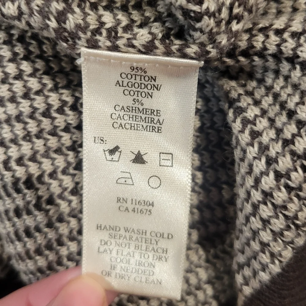Converse x john varvatos brown/tan long sleeves sweater flaw